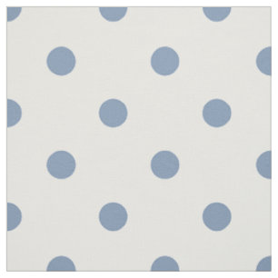 Medium Blue Polka Dots (large scale) Fabric