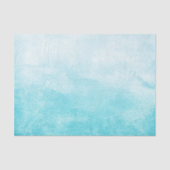 Medium Blue Water Colour Tissue Paper (Front)