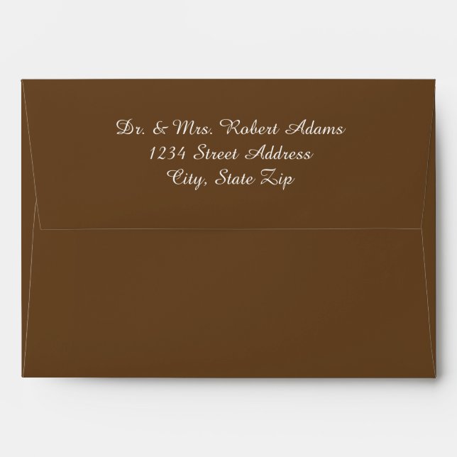 Medium Brown - Envelope (Back (Top Flap))