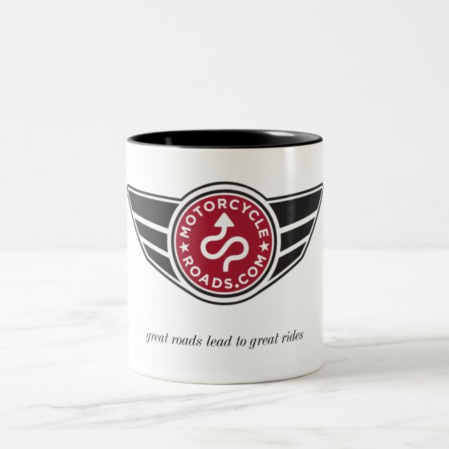 Medium ceramic mug with red MCR logo (Center)