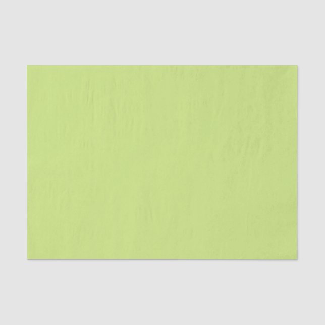 Medium Citron Verdant Green Solid Colour  Tissue Paper (Front)