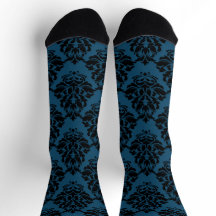Medium Deep Teal Damask 1