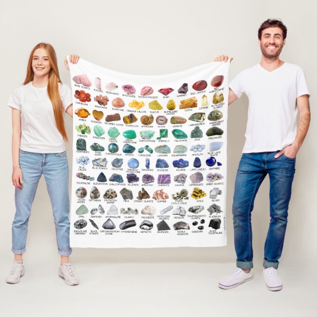 Medium Fleece Blanket Rainbow Crystals Collection  (In Situ)
