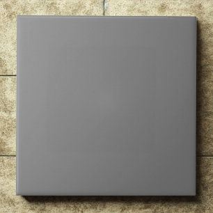 Medium Grey #808080 Classic Modern Neural Tile