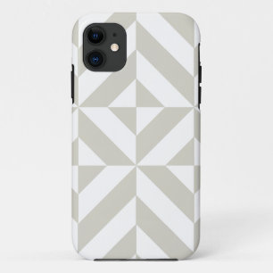 Medium Grey Geometric Deco Cube Pattern Case-Mate iPhone Case