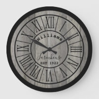 Medium Grey/Grey Wood Farmhouse Family Name