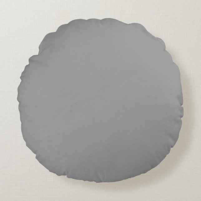 medium grey Solid plain colour pillow (Front)
