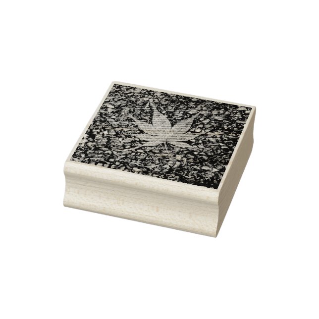 Medium: Maple Leaf Rubber Stamp (Stamp)