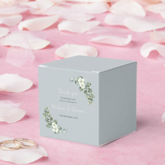 Medium Modern eucalyptus Wedding Favour Box