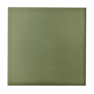 Medium Olive Green Faux Aged Finish Reproduction Tile