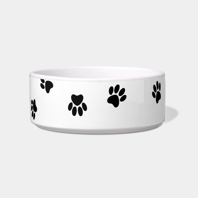 Medium Paw Print Pet Bowl (Front)