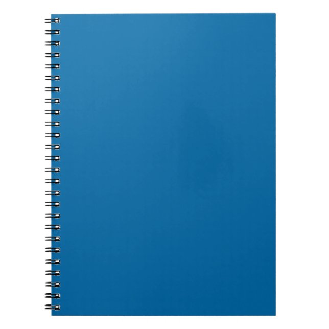 Medium Persian Blue Classy Colour Matching Spiral Notebook (Front)