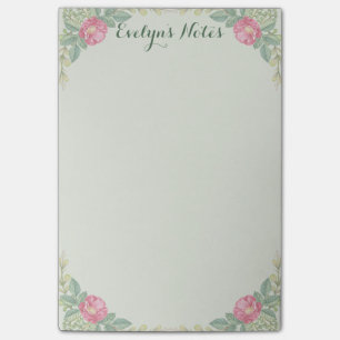 Medium Pink Blossoms 4x6 Post-it Notes