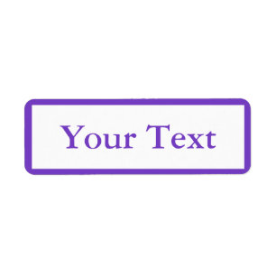 Medium Purple Stickers or Labels w/ Custom Text