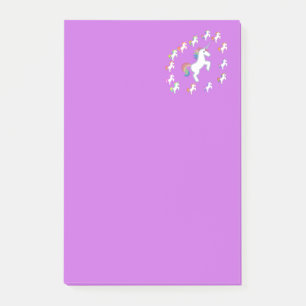 Medium Purple Unicorn Corner Magic Post-it Notes
