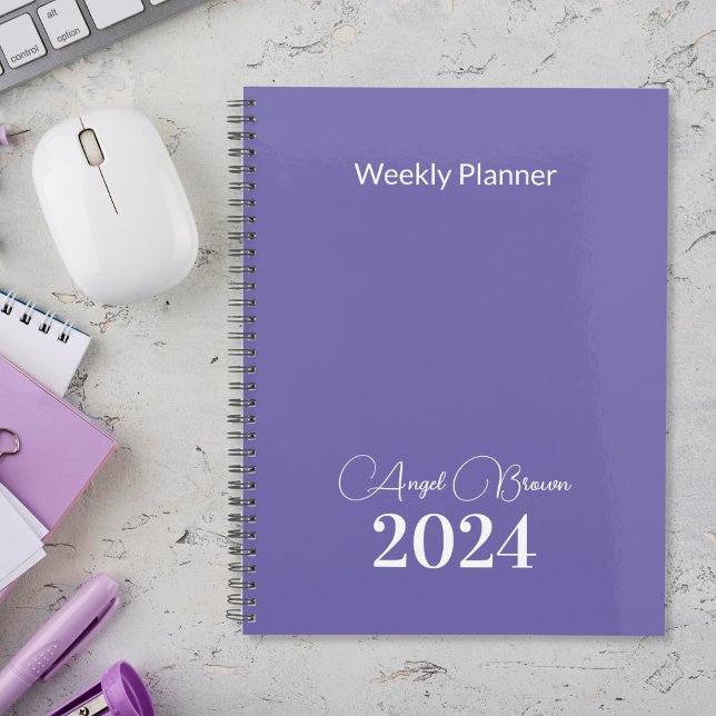 Medium Purple Weekly Monthly Business Planner (Creator Uploaded)