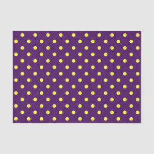 Medium Purple & Yellow Polka Dots Tissue Paper