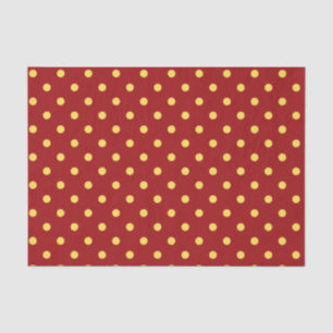 Medium Red & Yellow Polka Dot Tissue Paper