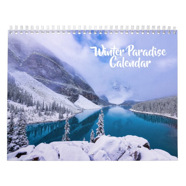 Medium Size Winter Paradise Calendar (Cover)