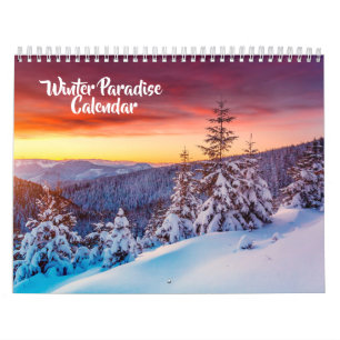 Medium Size Winter Paradise Calendar