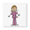 Medium Skin Stick Figure Female Nurse