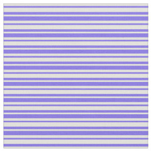 Medium Slate Blue and Light Yellow Coloured Lines Fabric