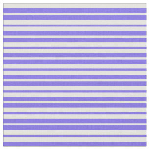 Medium Slate Blue and White Lines Pattern Fabric