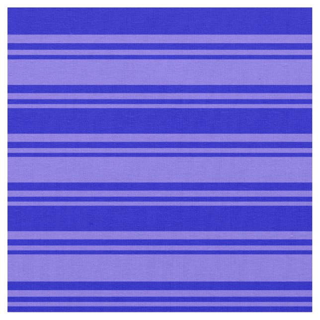 Medium Slate Blue & Blue Striped Pattern Fabric (Close Up)