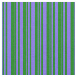 Medium Slate Blue & Green Coloured Pattern Fabric