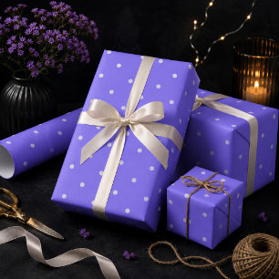 Medium slate blue Polka Dots Wrapping Paper