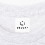 Medium Square Iron On Label<br><div class="desc">Medium Square Iron On Label With Logo</div>