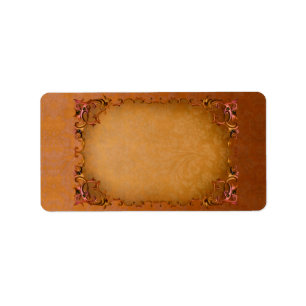 Medium Summer Brocade Horizontal Apothecary Label