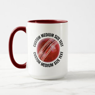 Medium Text MAROON Combo 15oz Custom Cricket Mug