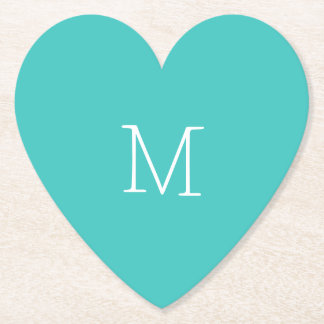 Medium Turquoise Paper Coaster