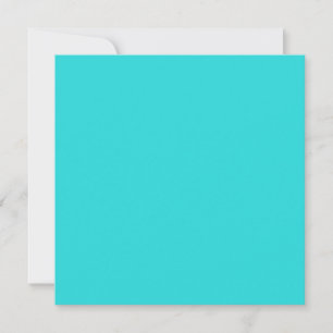 Medium Turquoise Solid Color Card