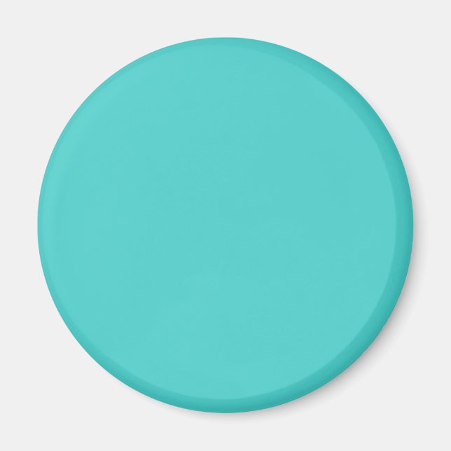 Medium Turquoise Solid Color Magnet (Front)