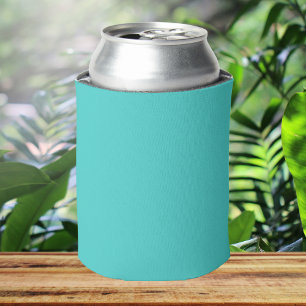 Medium Turquoise Solid Colour Can Cooler