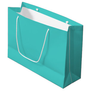 Medium Turquoise Solid Colour Large Gift Bag