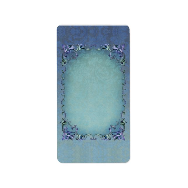 Medium Winter Brocade Apothecary Label (Front)