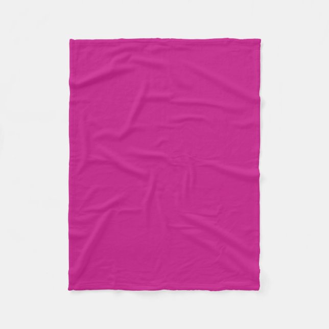 MediumVioletRed Fleece Blanket (Front)