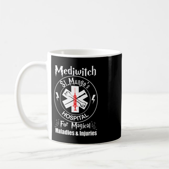 Mediwitch Magical Staff St Mungo's Hospital Ts Coffee Mug (Left)
