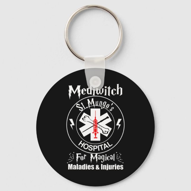 Mediwitch Magical Staff St Mungo's Hospital Ts Key Ring (Front)