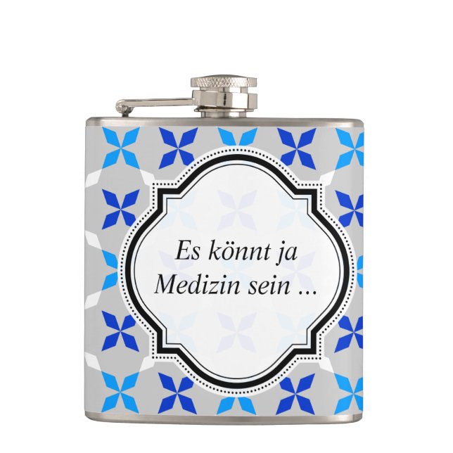 Medizin Flachmann Hip Flask (Front)