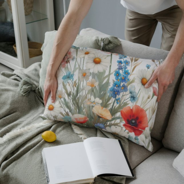 Medley of Flowers 🌷 Lumbar Cushion (Creator Uploaded)