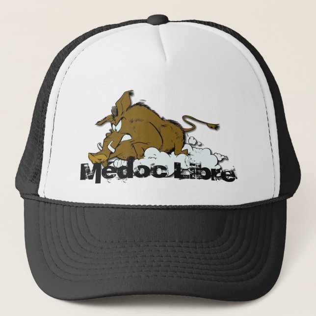 MedocLibre wild boar Trucker Hat (Front)