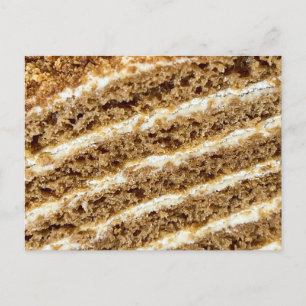 Medovik Cake Abstract Postcard