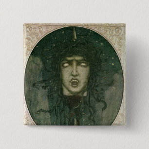 Medusa, 1919 15 cm square badge