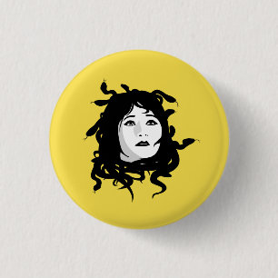 Medusa 3 Cm Round Badge