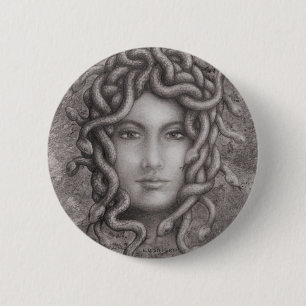 Medusa 6 Cm Round Badge