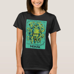 Medusa Ancient Greek  Tarot Card Greek Mystical Ca T-Shirt
